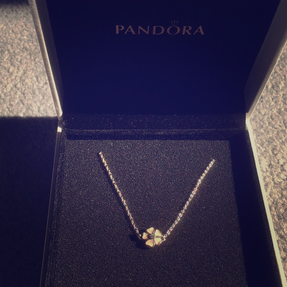 Pandora flower necklace